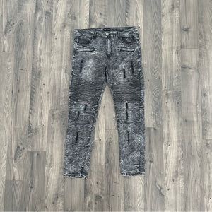 AAO Men’s Black Distressed Jeans 38x32